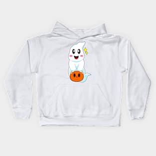 Ghost Halloween Handbag Pumpkin Kids Hoodie